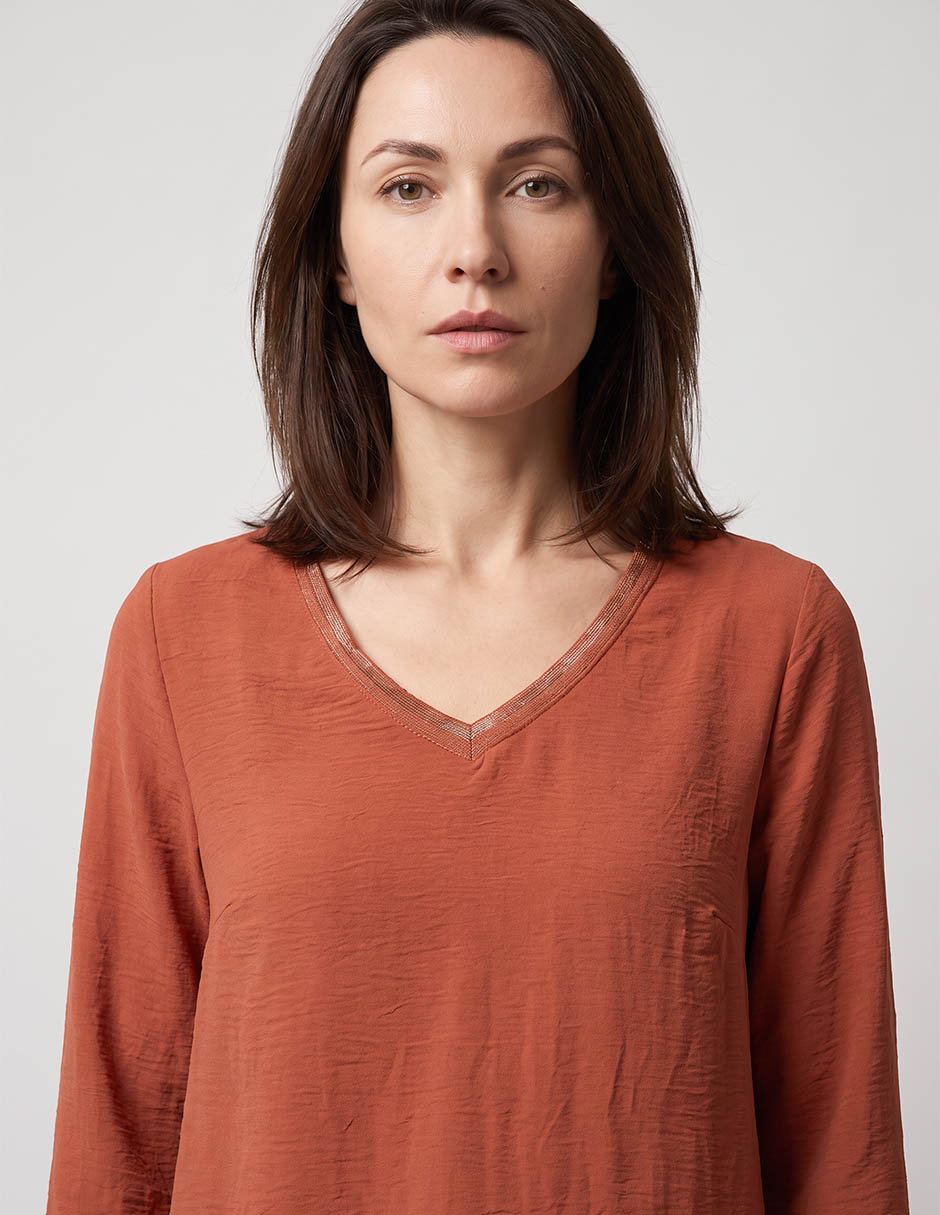 Blusa manga larga para mujer 2