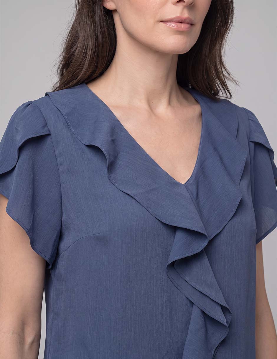 Blusa manga corta para mujer 4