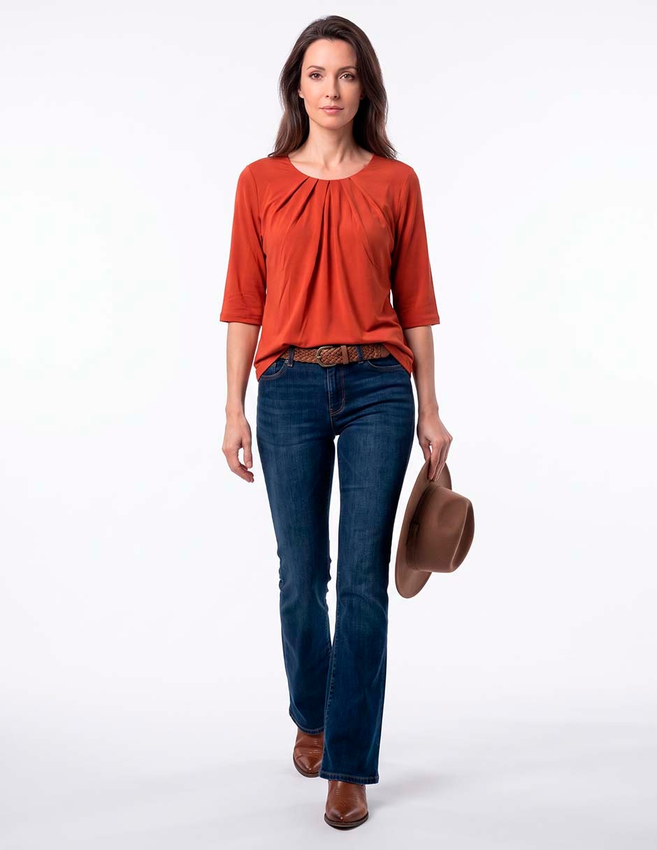 Blusa manga 3/4 para mujer 1