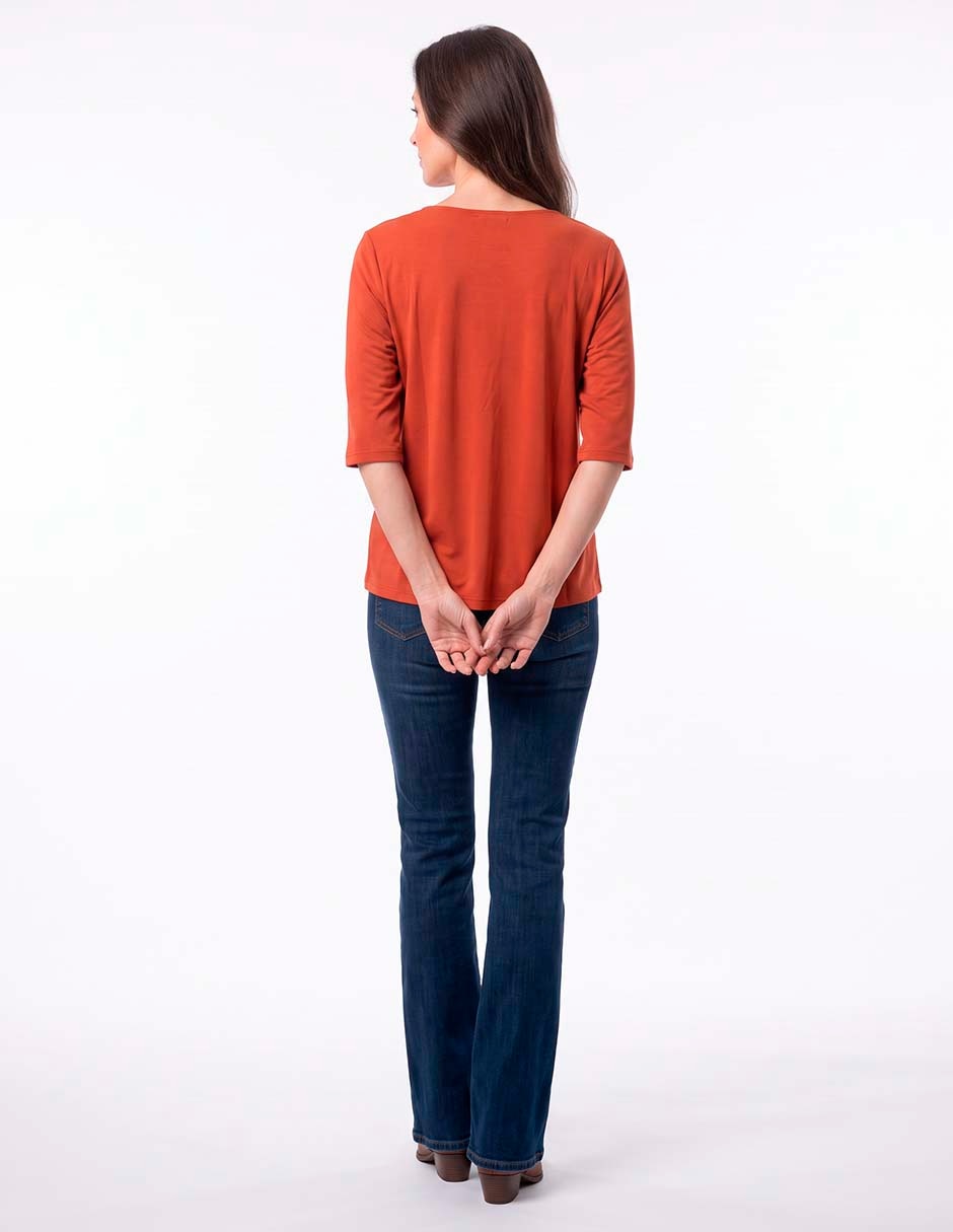 Blusa manga 3/4 para mujer 2