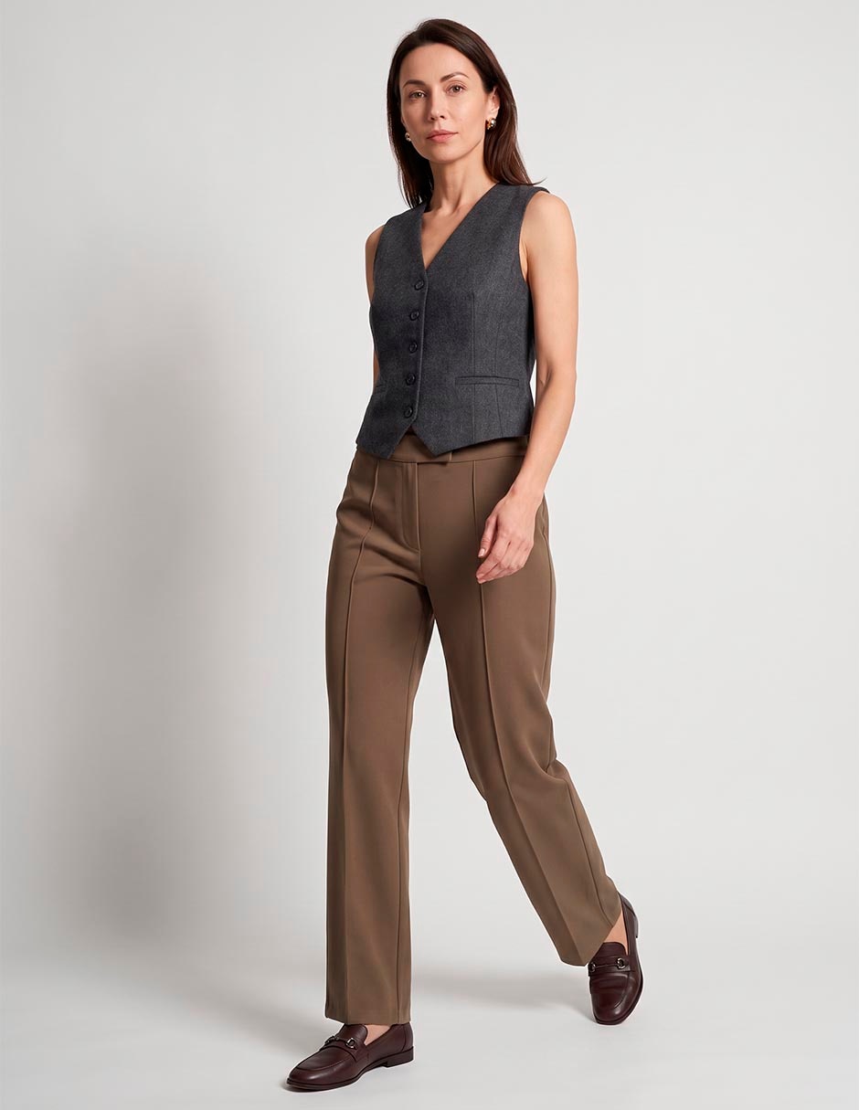Pantalón de vestir slim para mujer