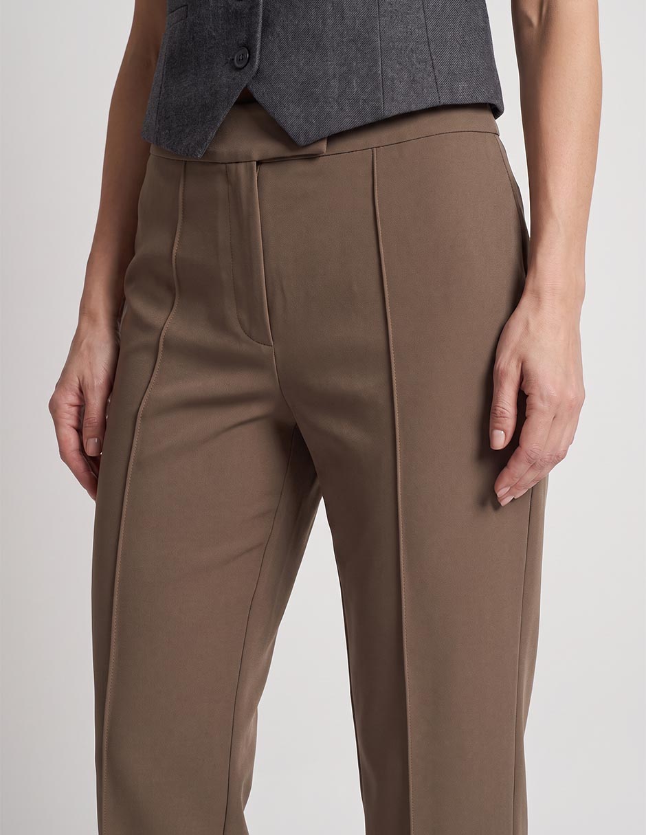 Pantalón de vestir slim para mujer 4