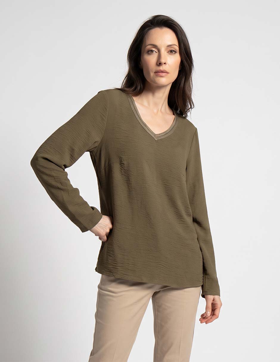 Blusa manga larga para mujer Blusa manga larga para mujer