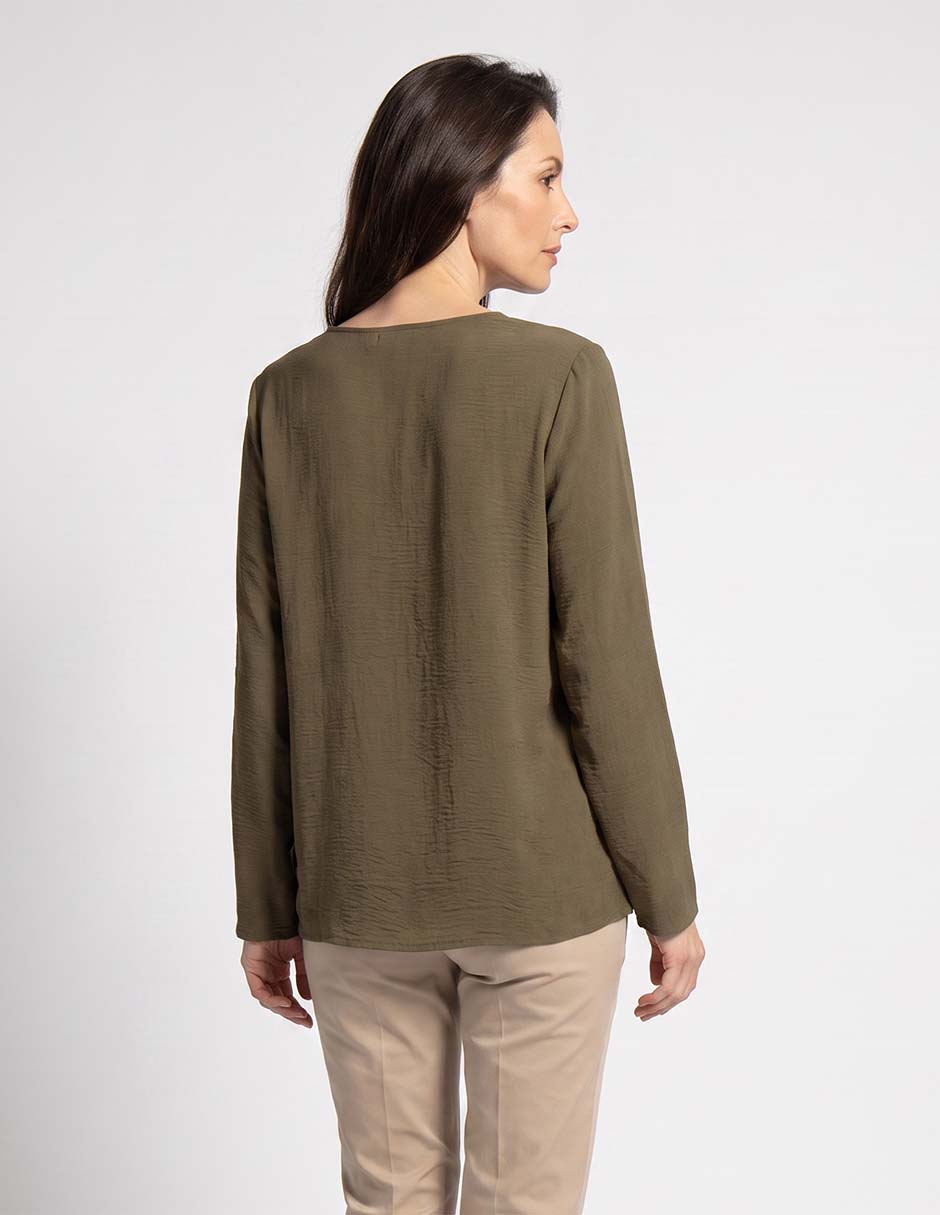 Blusa manga larga para mujer 2
