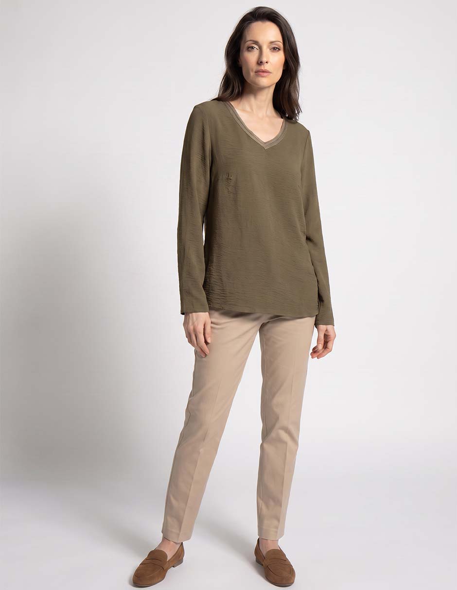 Blusa manga larga para mujer 3