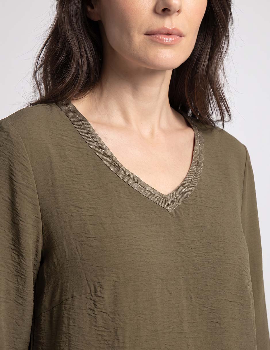 Blusa manga larga para mujer 4