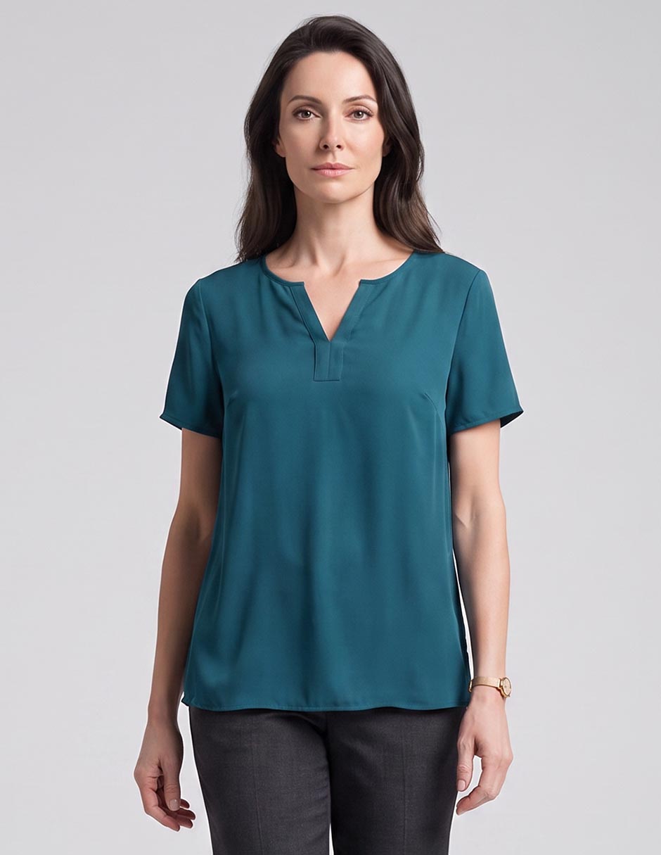 Blusa manga corta para mujer