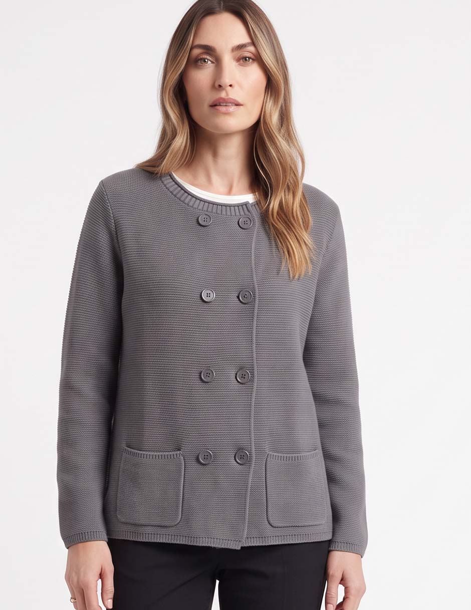 Suéter cuello redondo para mujer 4