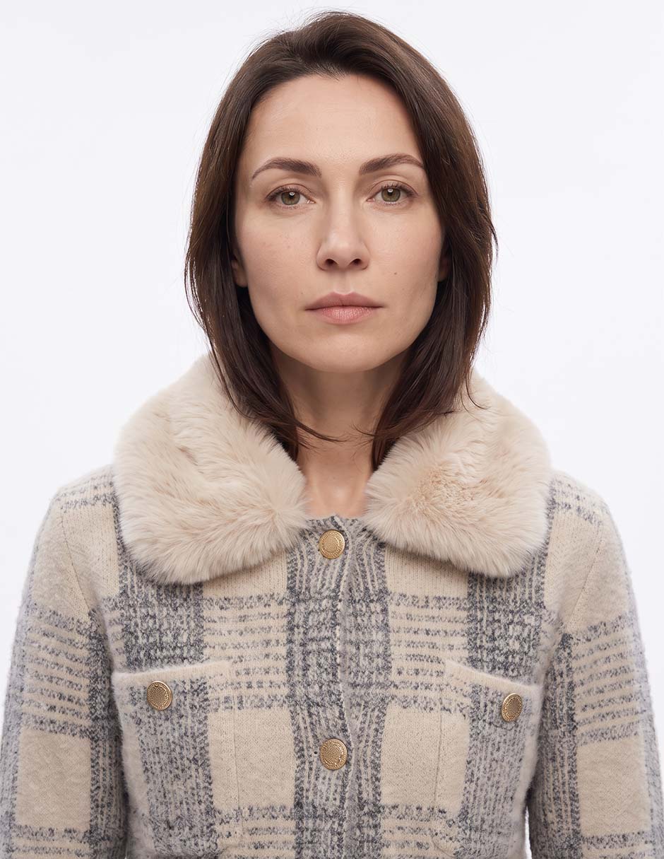 Suéter cuello redondo para mujer 4