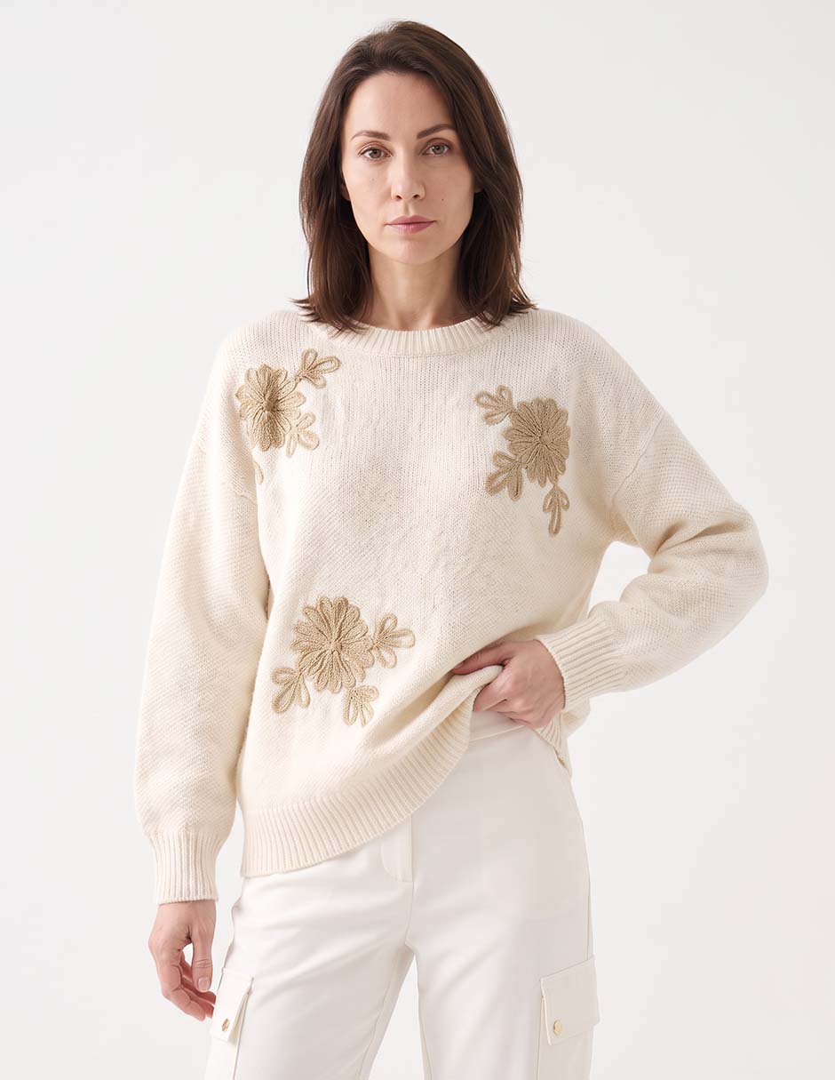 Suéter cuello redondo para mujer Suéter cuello redondo para mujer