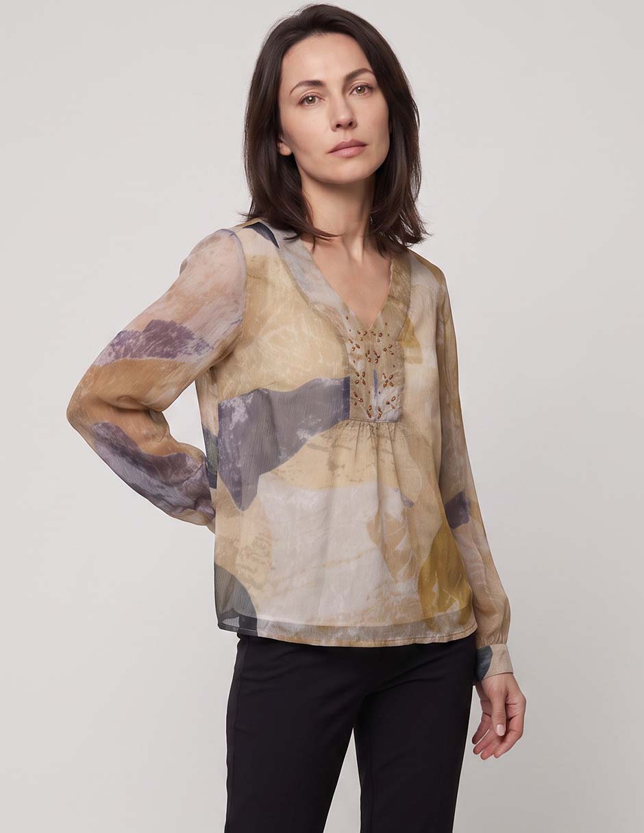 Blusa manga larga para mujer Blusa manga larga para mujer