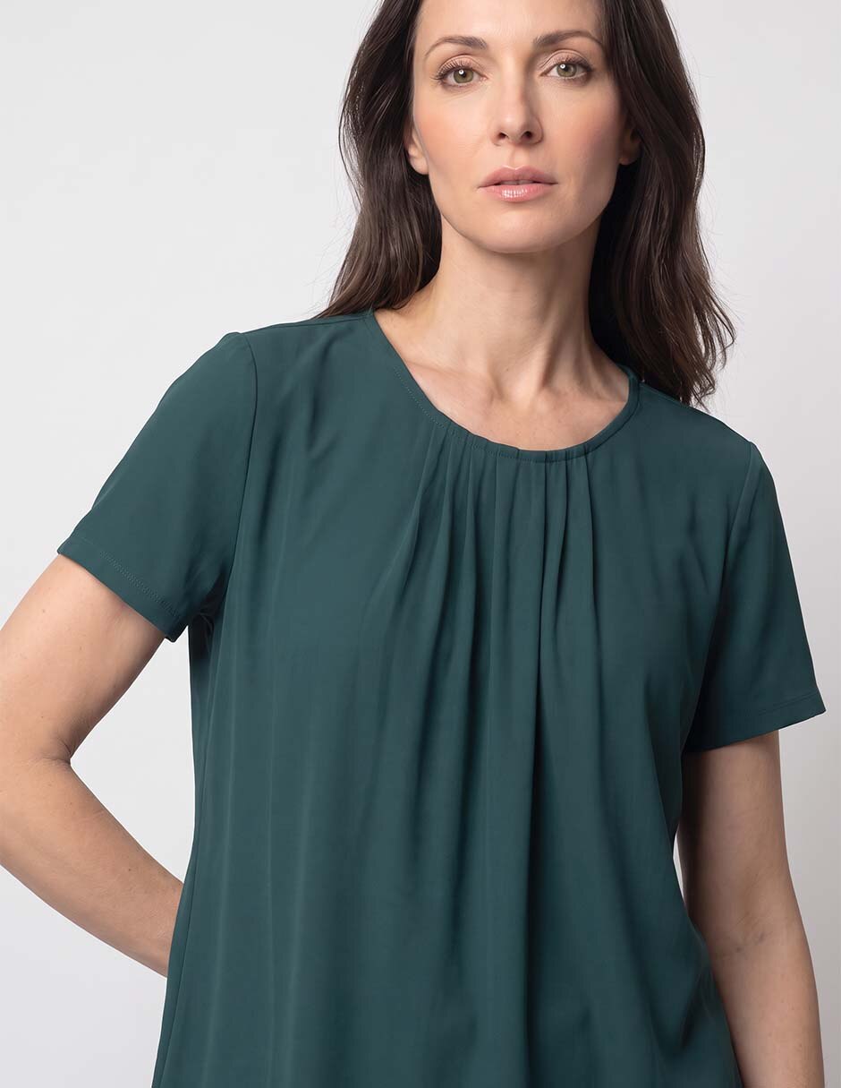 Blusa manga corta para mujer 4