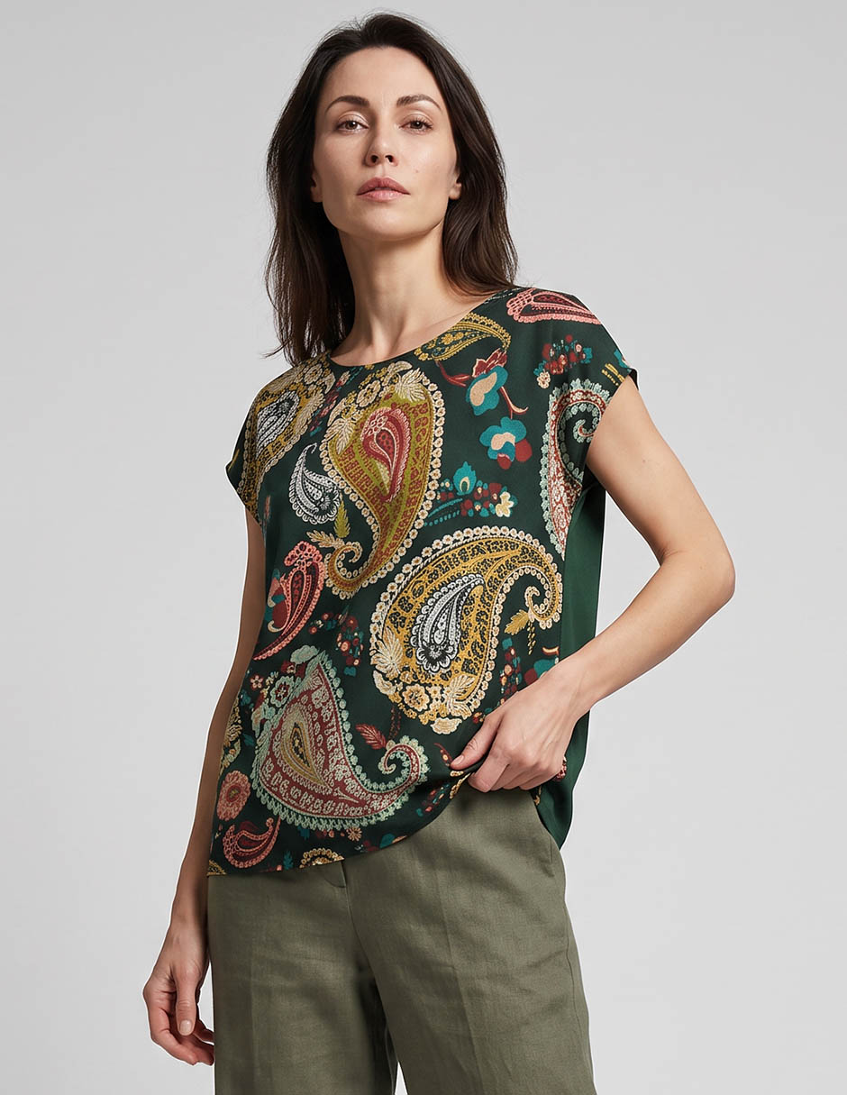 Blusa manga corta para mujer 1
