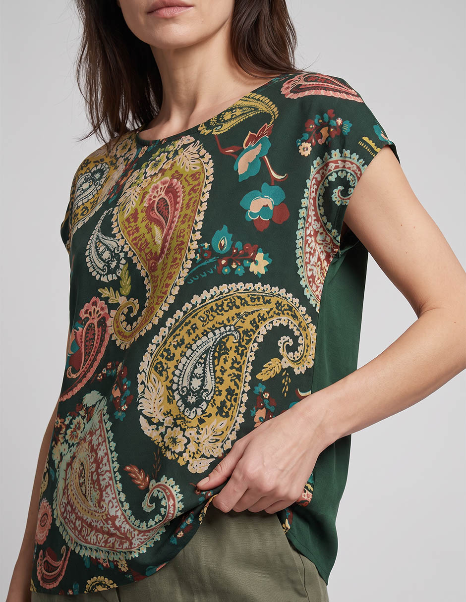 Blusa manga corta para mujer 3