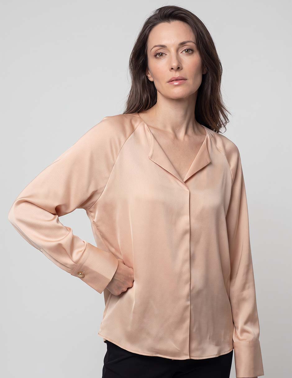 Blusa manga larga para mujer