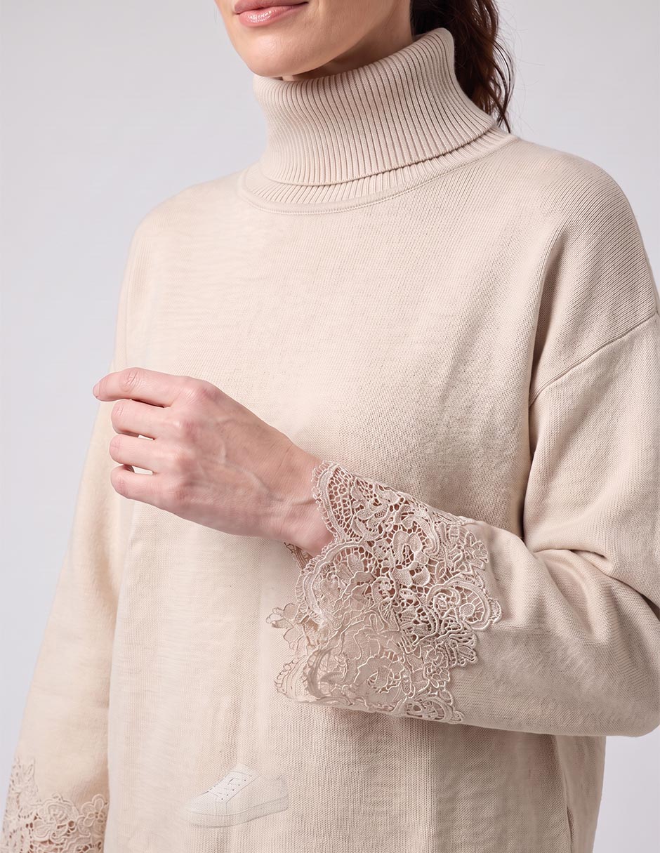 Suéter cuello redondo para mujer 3