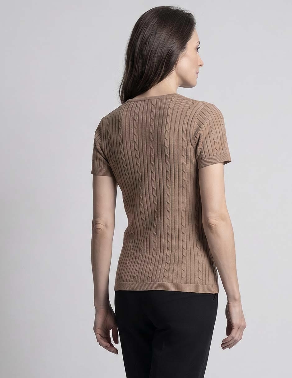 Suéter cuello redondo para mujer 3