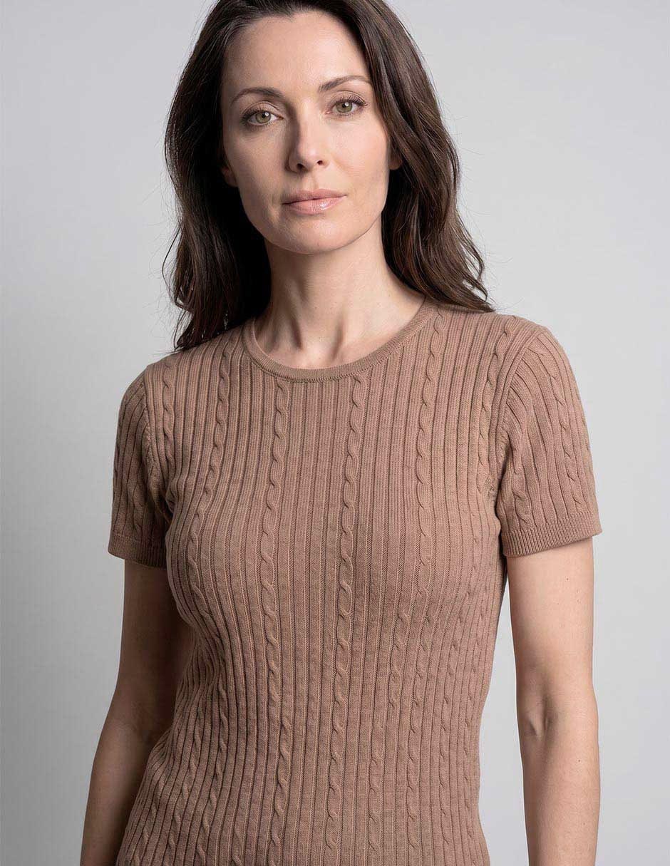 Suéter cuello redondo para mujer 2