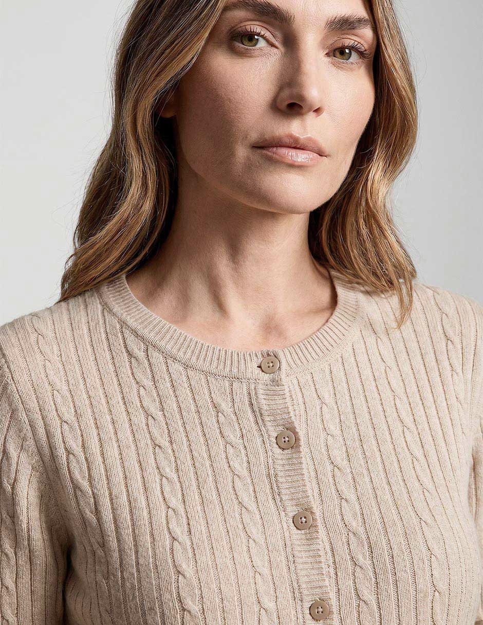 Suéter cuello redondo para mujer 3