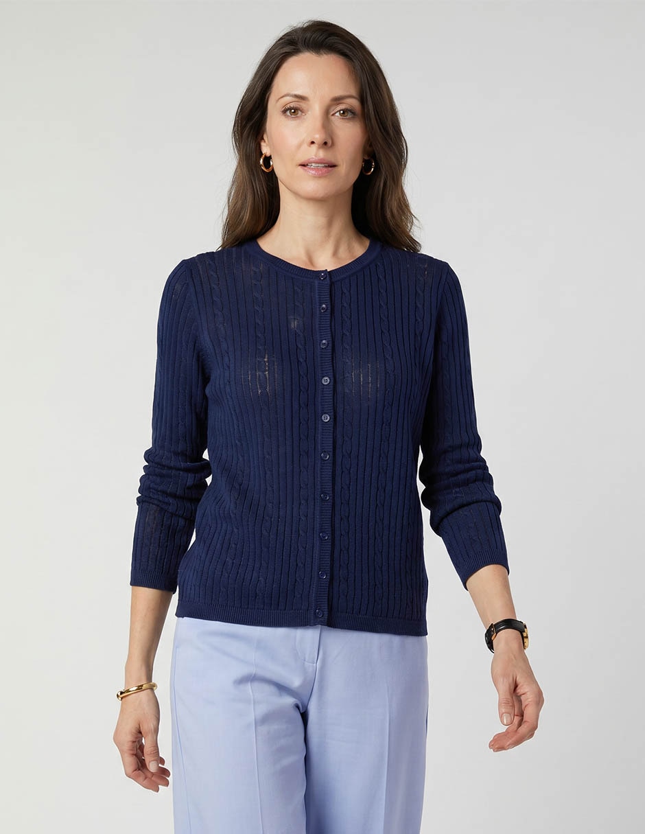 Suéter cuello redondo para mujer 1