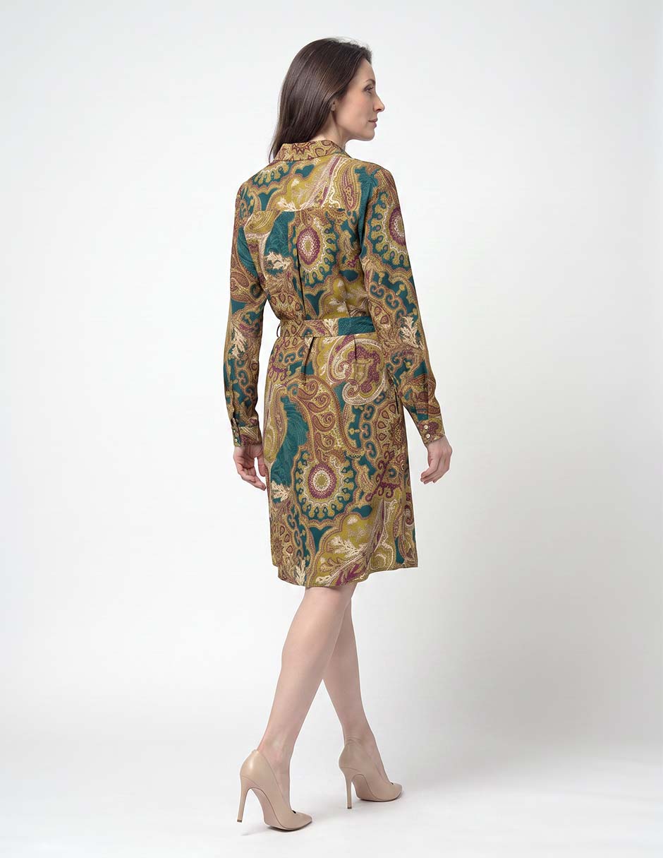 Vestido arriba rodilla casual para mujer 2