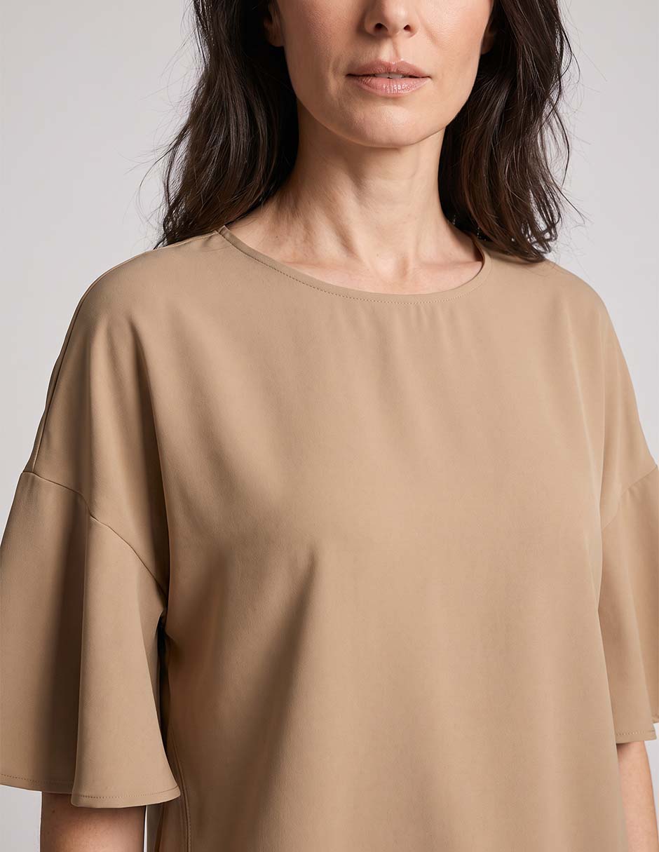 Blusa manga al codo para mujer 4