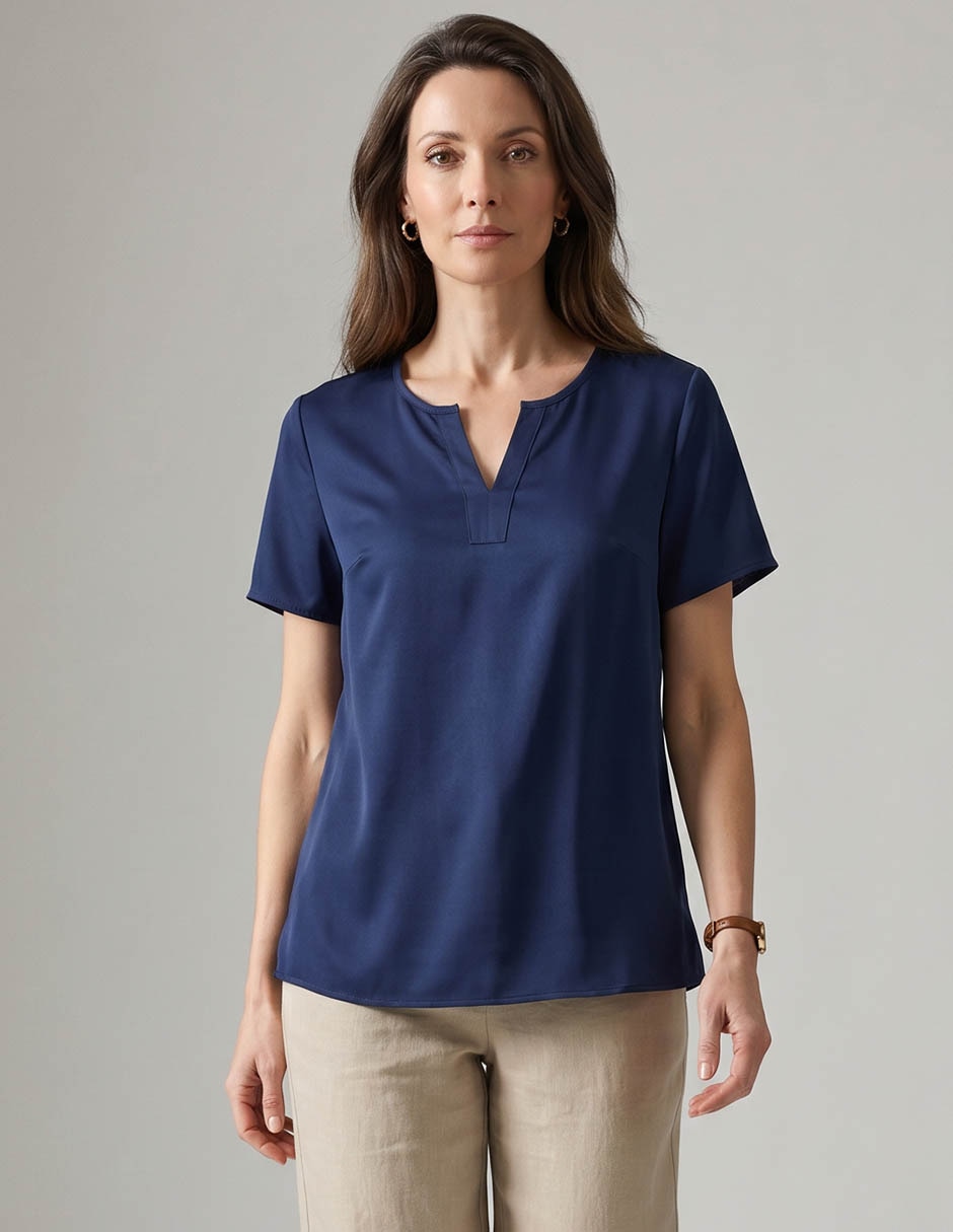 Blusa La Mode manga corta para mujer