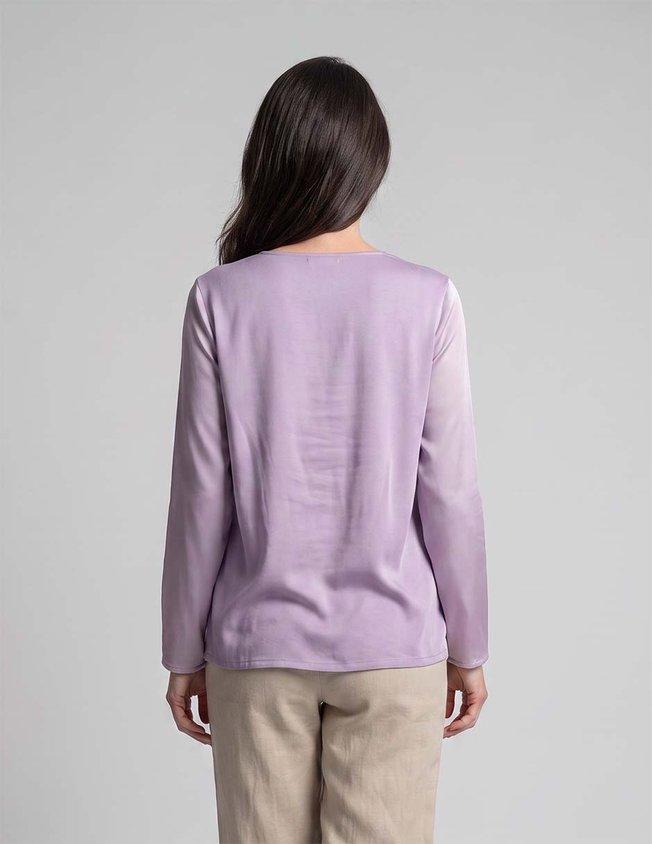Blusa manga larga para mujer 4