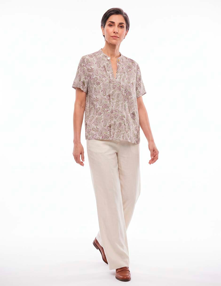 Blusa manga corta para mujer 3