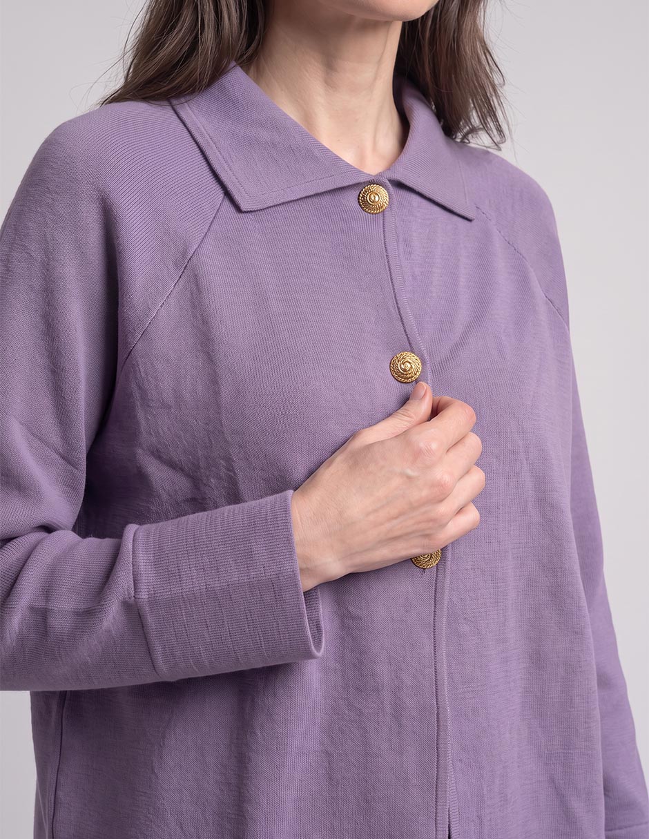 Suéter cuello camisero para mujer 3