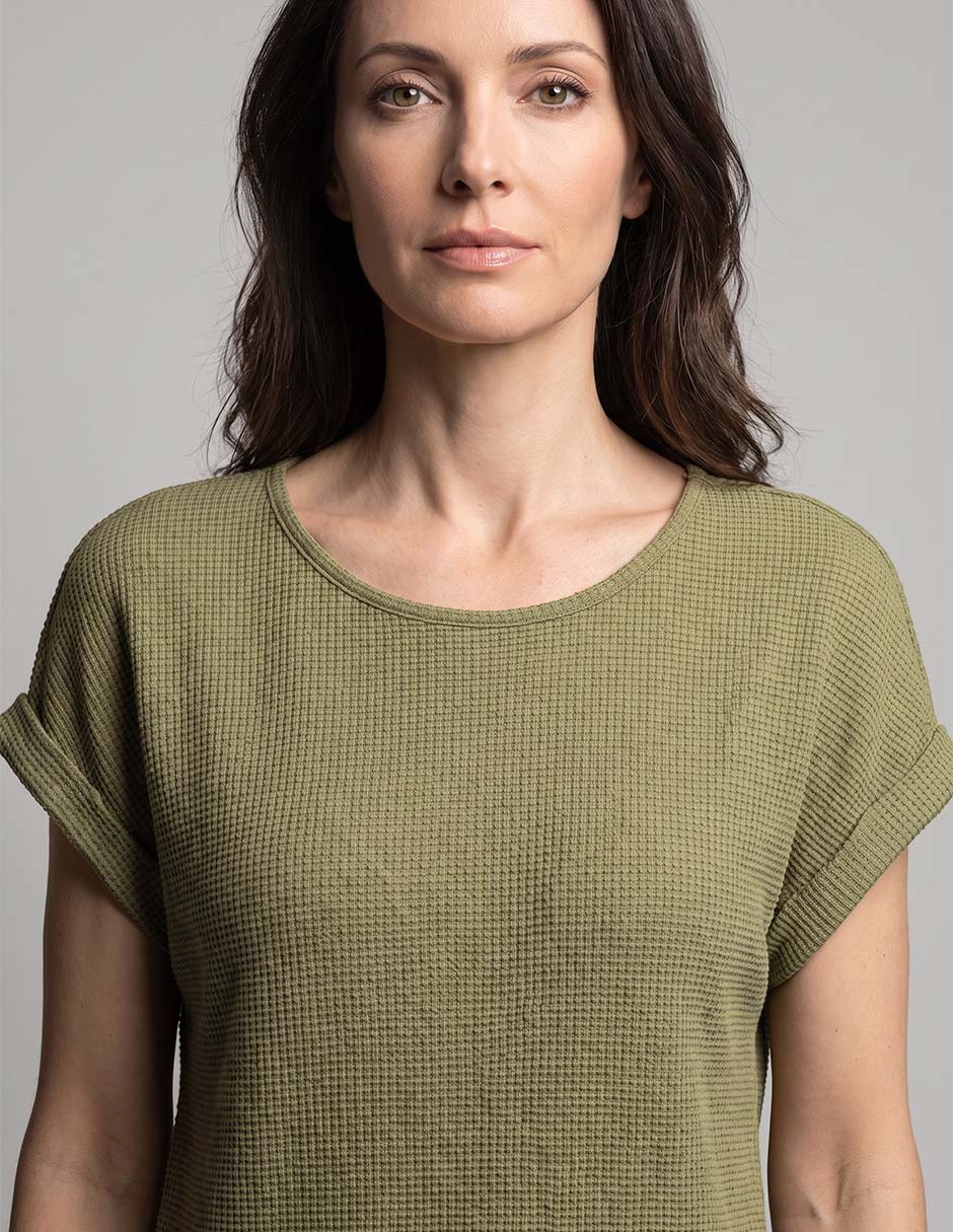Blusa manga corta para mujer 3