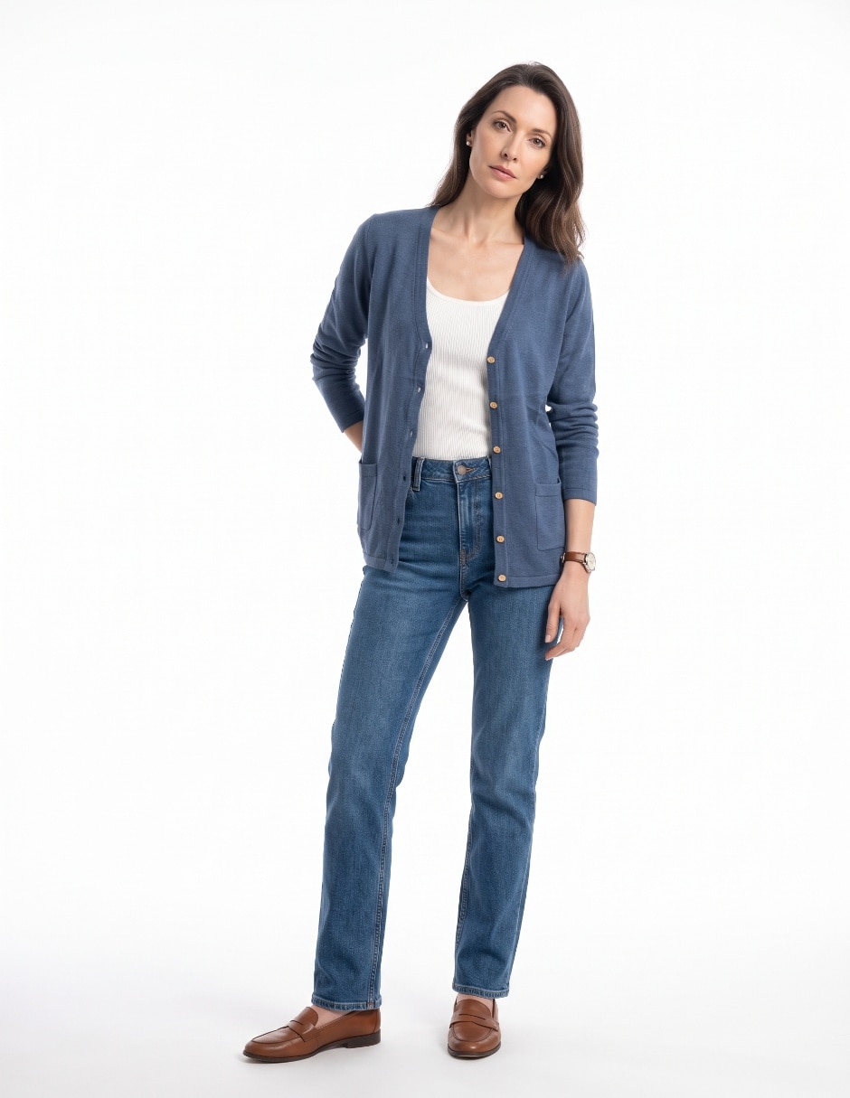 Suéter cuello V para mujer Suéter cuello V para mujer