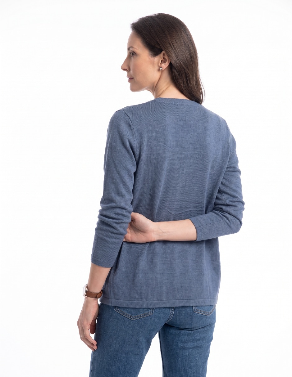Suéter cuello V para mujer 2