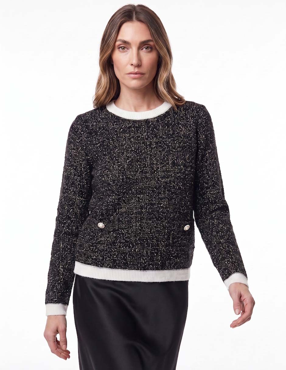 Suéter cuello redondo para mujer Suéter cuello redondo para mujer
