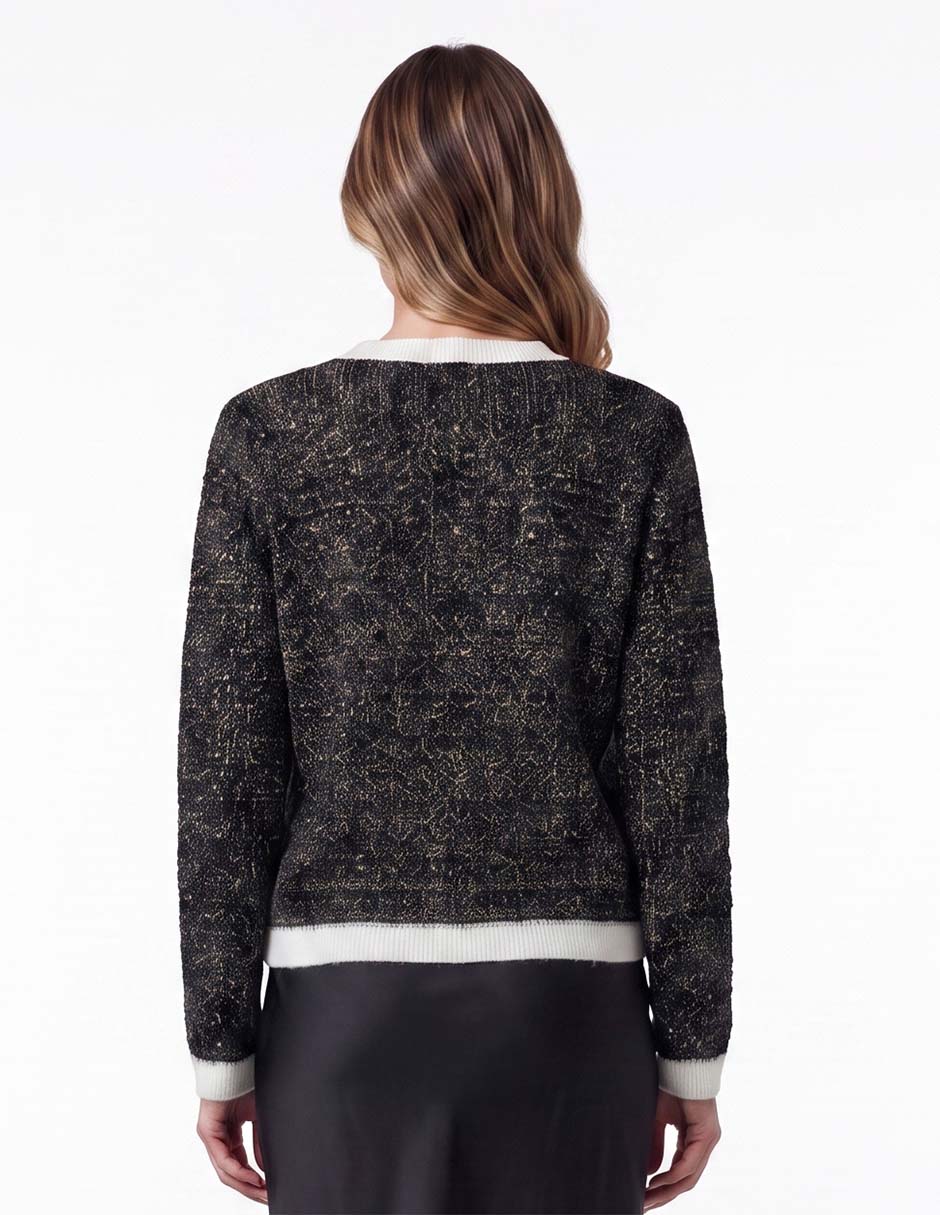 Suéter cuello redondo para mujer 2