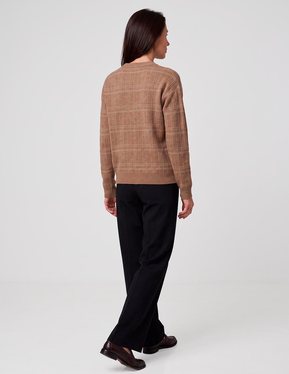 Suéter cuello redondo para mujer 2
