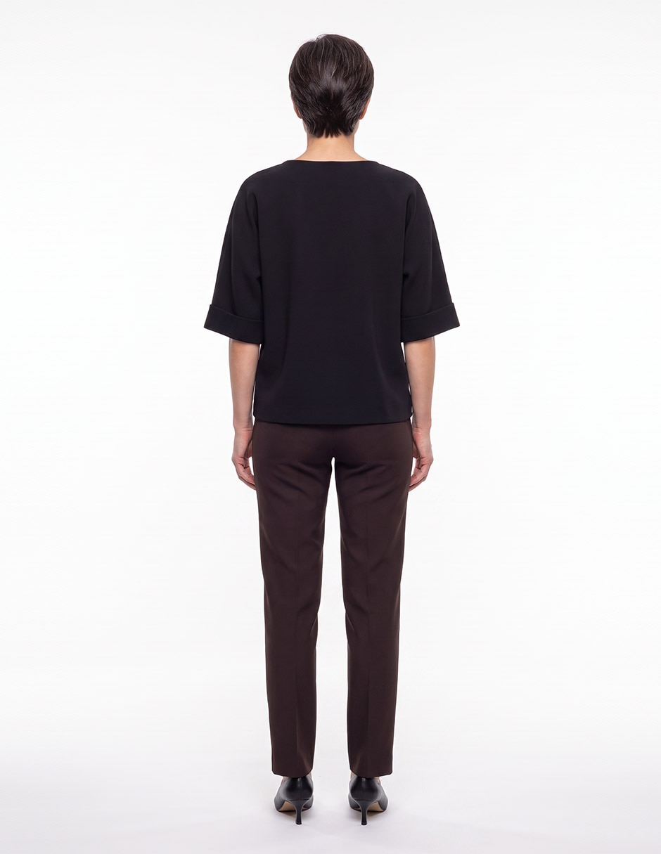 Suéter cuello redondo para mujer 2