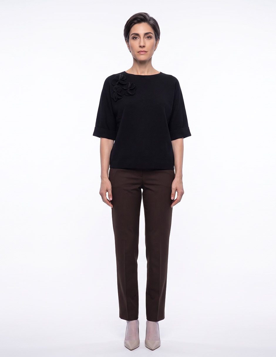Suéter cuello redondo para mujer 3