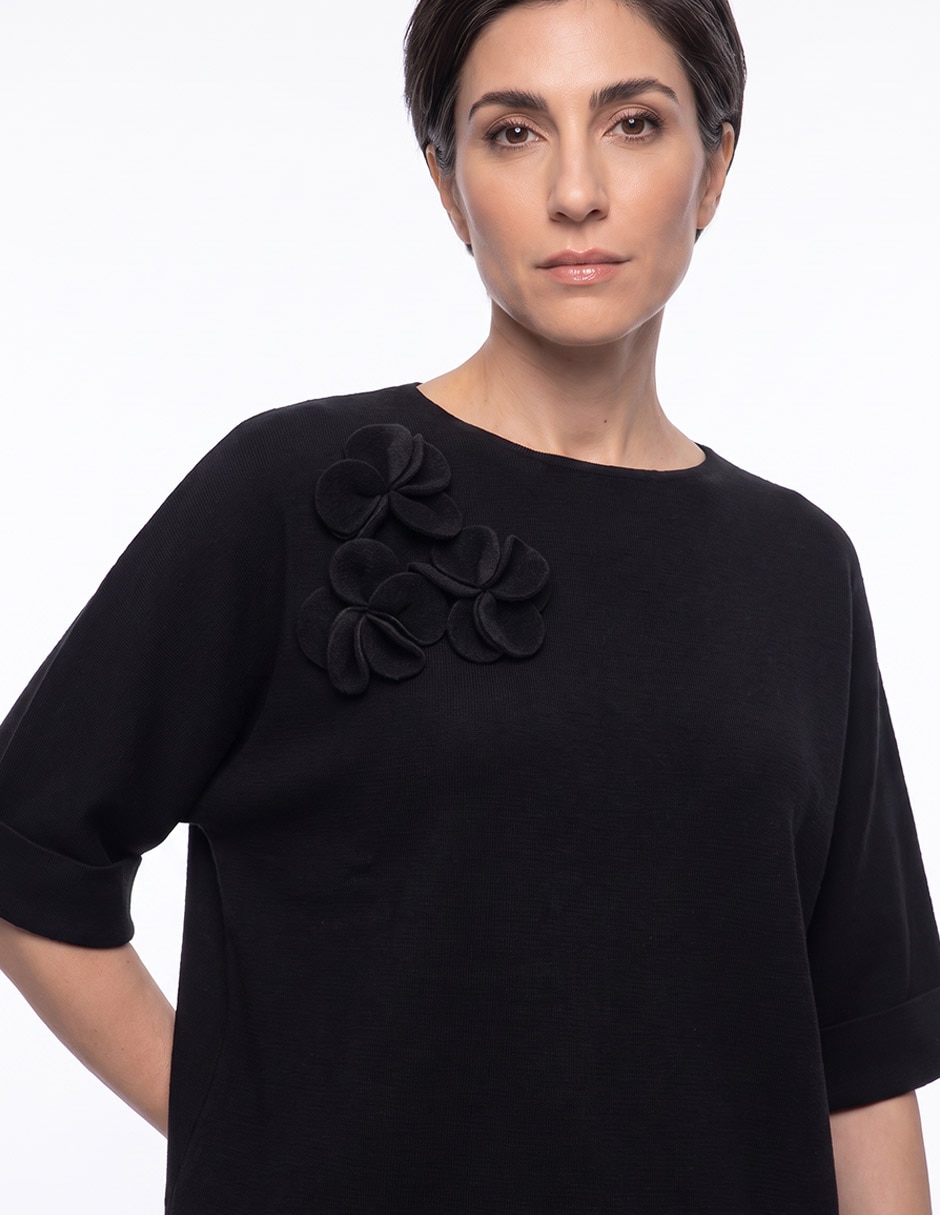Suéter cuello redondo para mujer 4