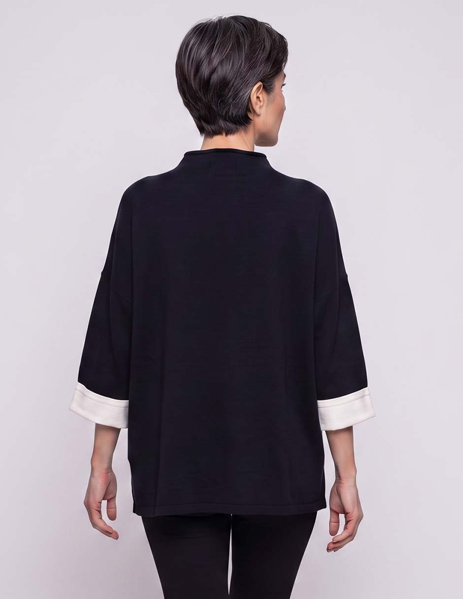 Suéter cuello redondo para mujer 2