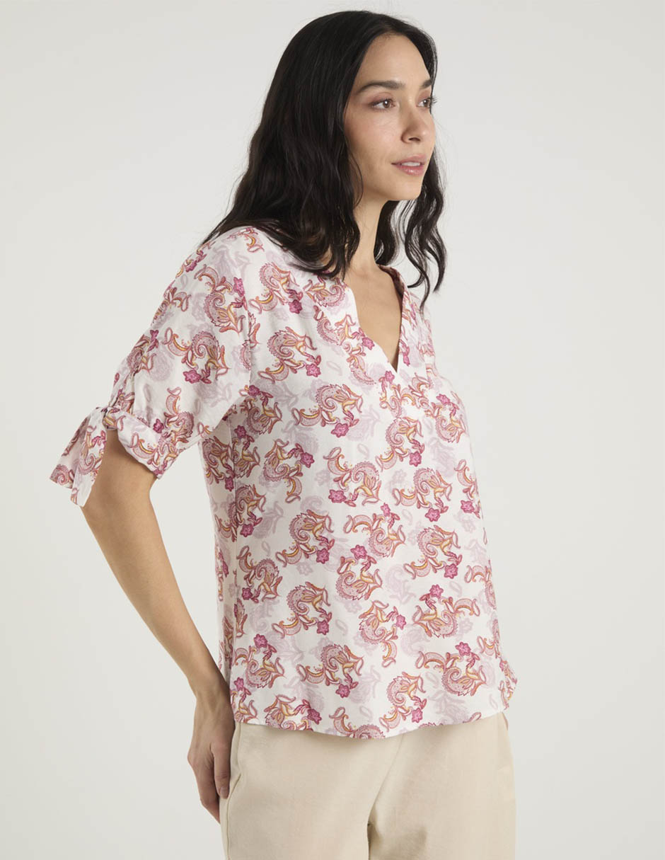 Blusa manga corta para mujer 3