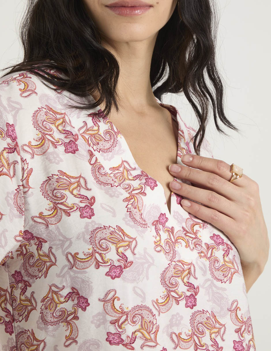 Blusa manga corta para mujer 5