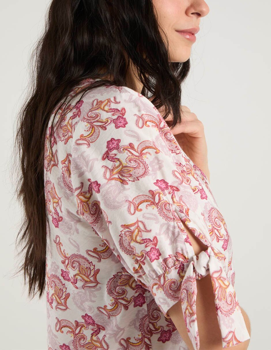 Blusa manga corta para mujer 6