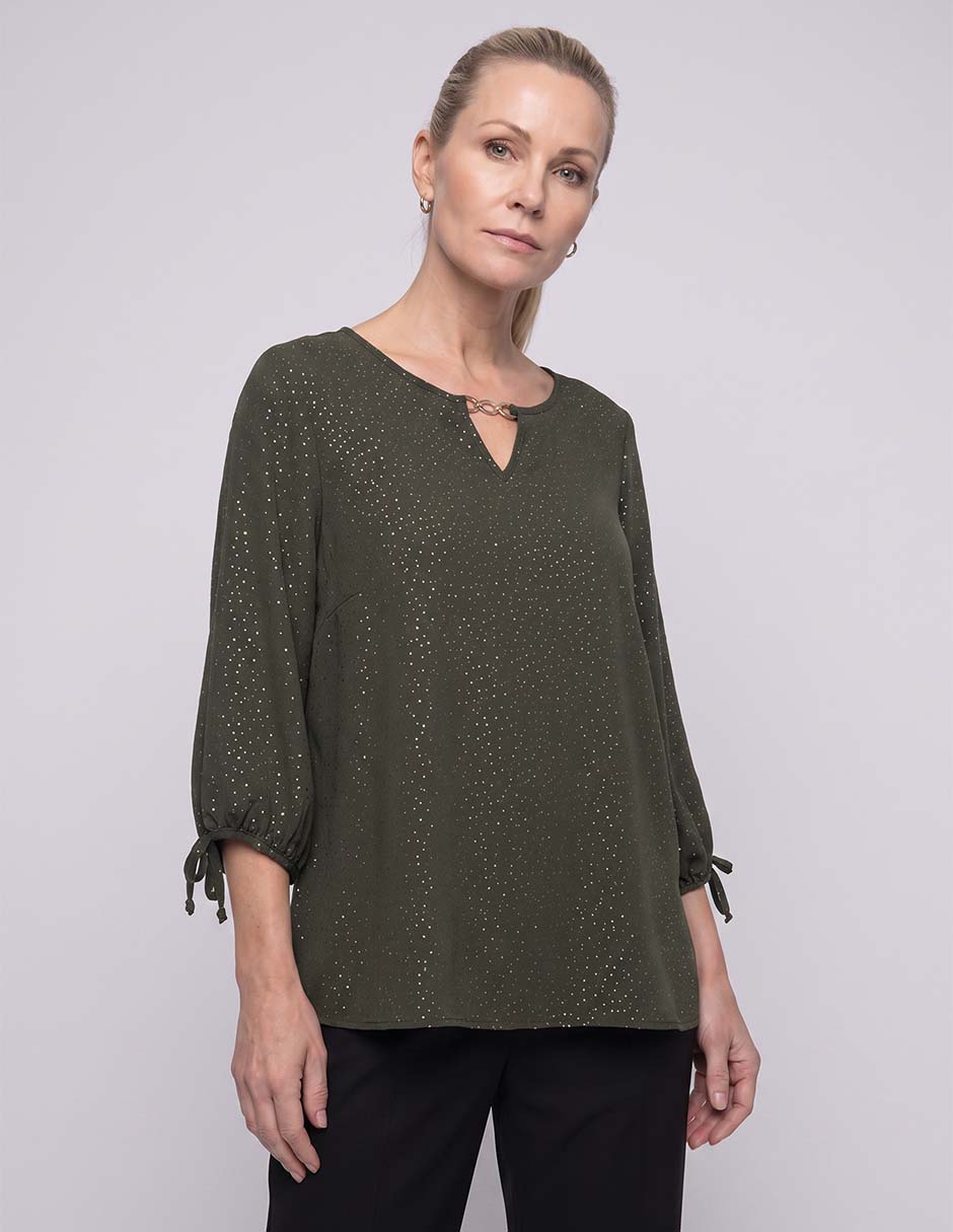 Blusa manga 3/4 para mujer Blusa manga 3/4 para mujer