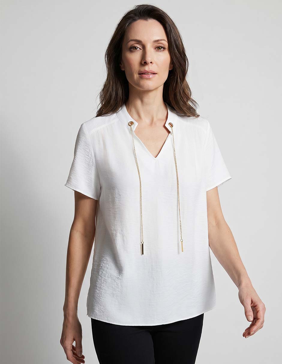 BLUSA LMM260309-07C LA MODE LISO M CORT