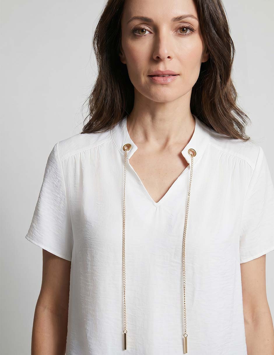 BLUSA LMM260309-07C LA MODE LISO M CORT