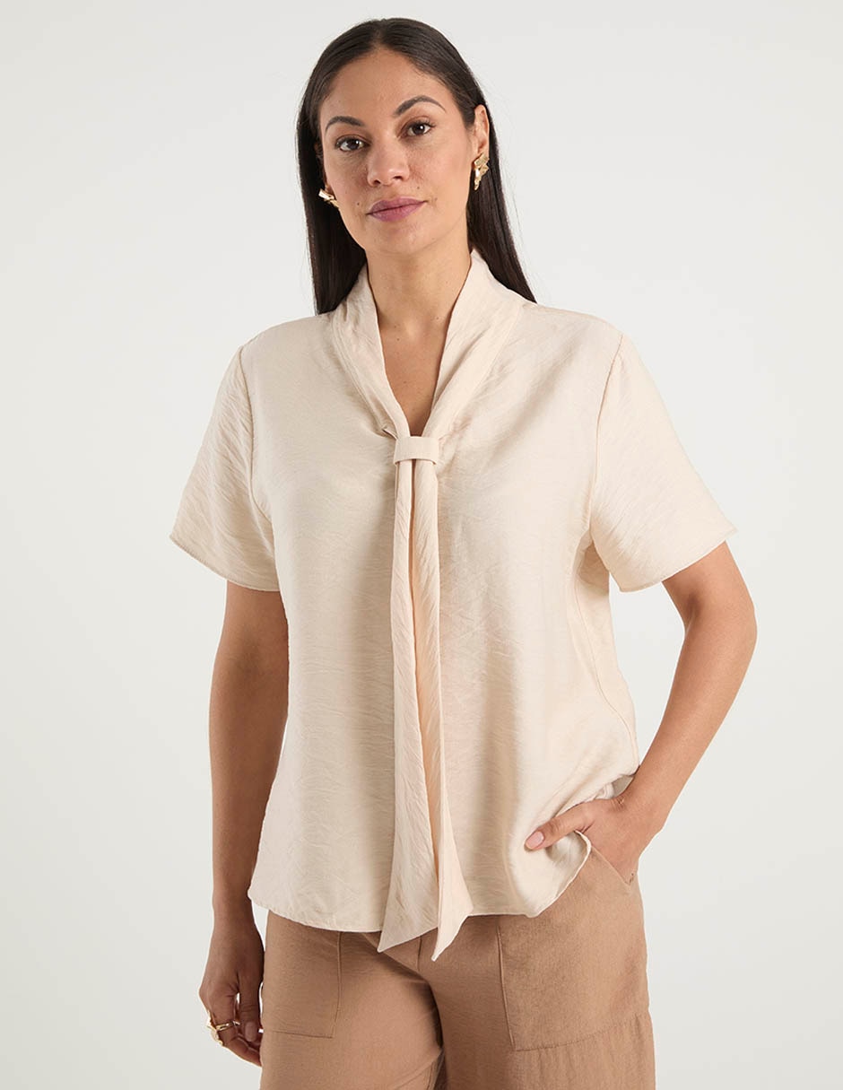 Blusa manga corta para mujer 7