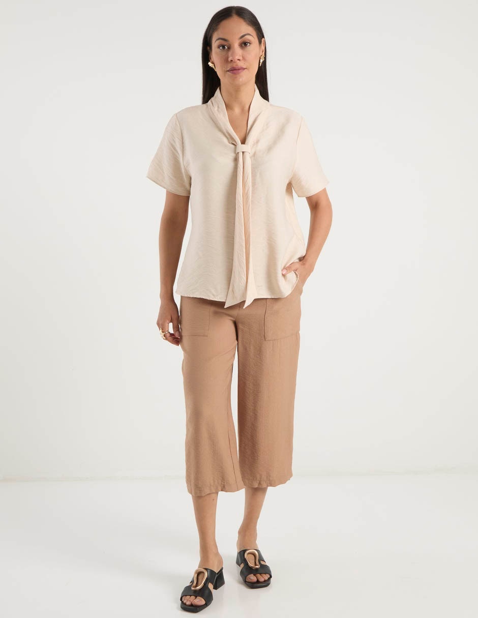 Blusa manga corta para mujer 8