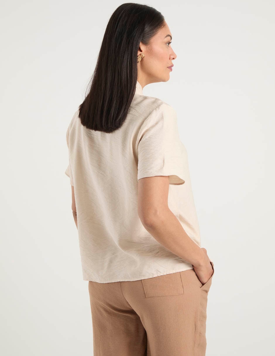 Blusa manga corta para mujer 11