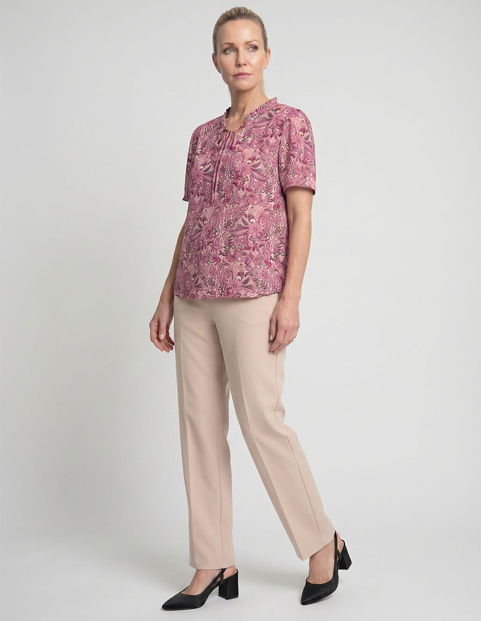 Blusa La Mode manga corta para mujer